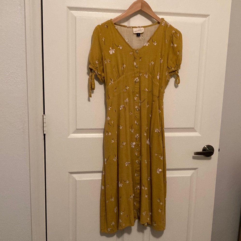 COPY - Mustard floral dress